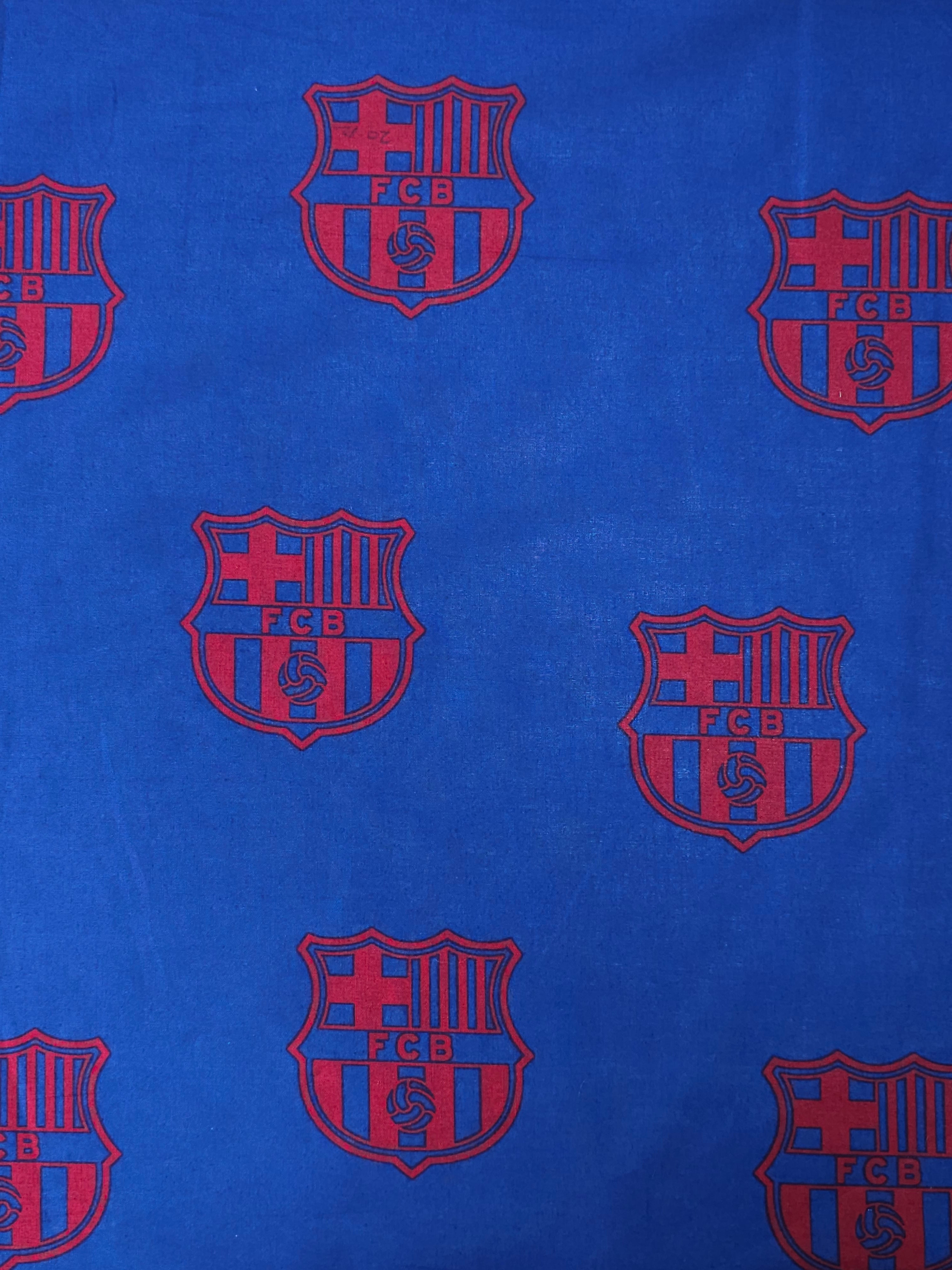 Barcelona FC 100% Cotton Football Club Fabric