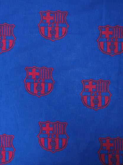 Barcelona FC 100% Cotton Football Club Fabric