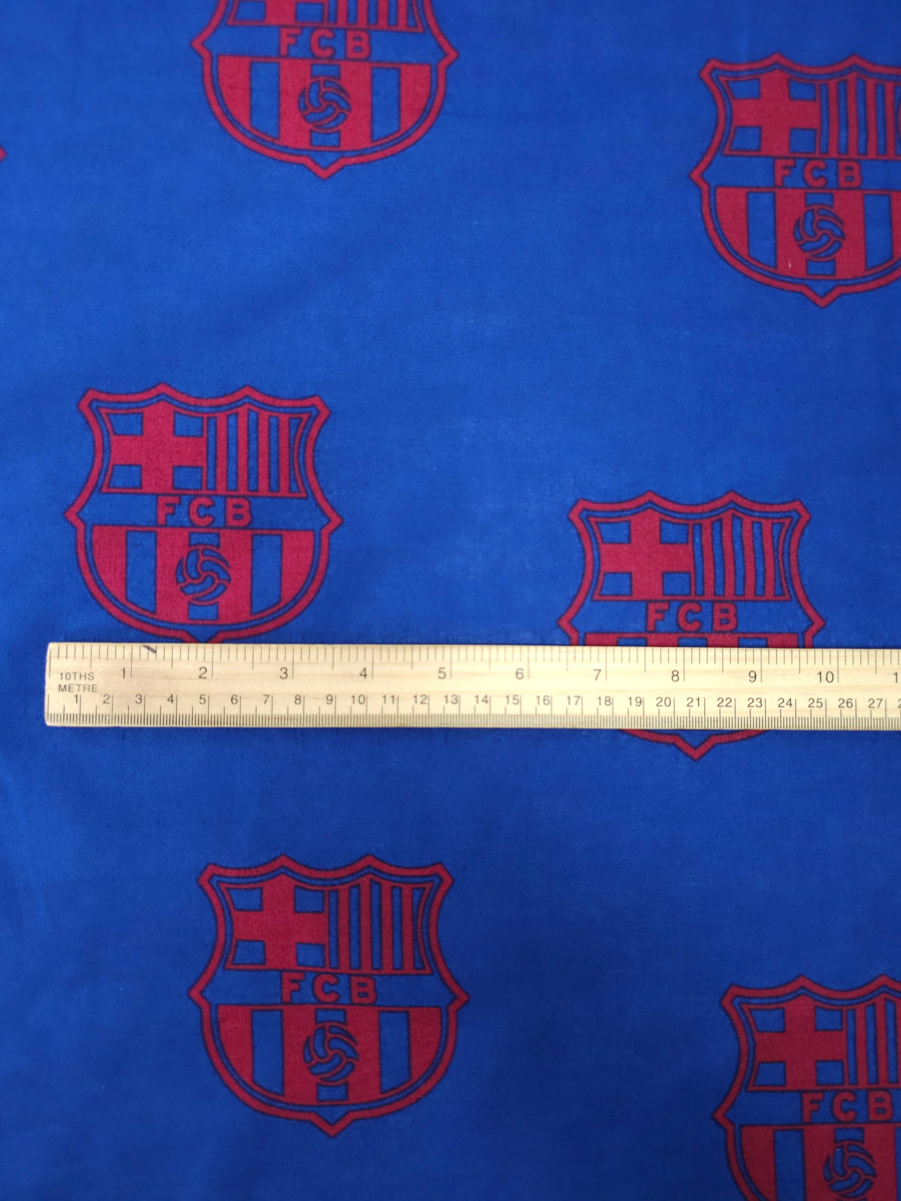 Barcelona FC 100% Cotton Football Club Fabric