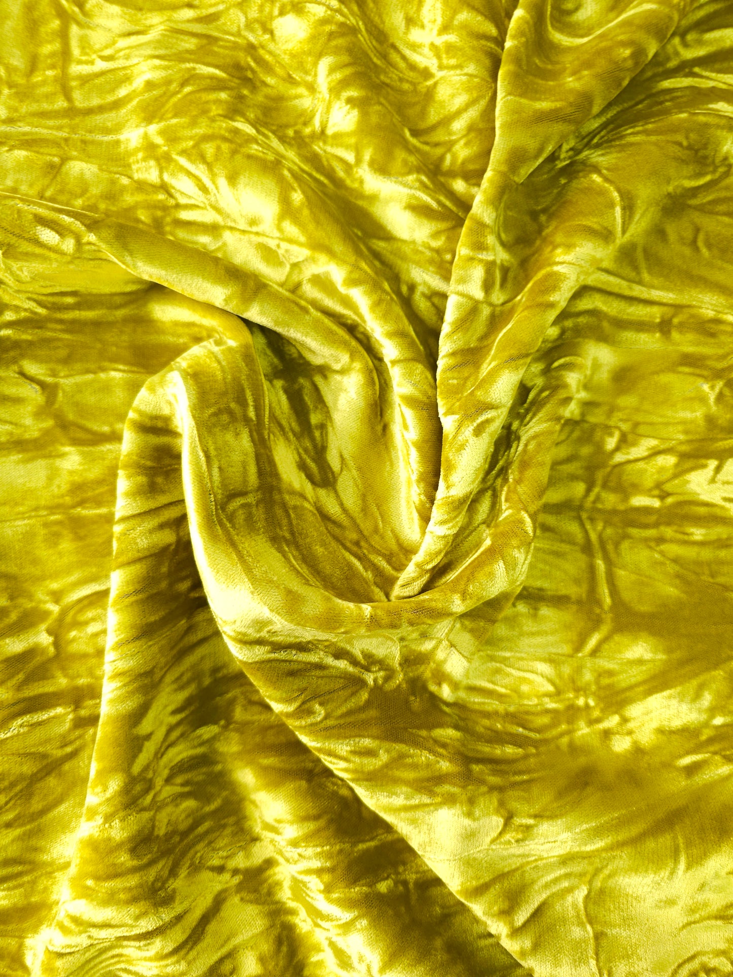 Goldie Yellow Frosted Viscose Velvet