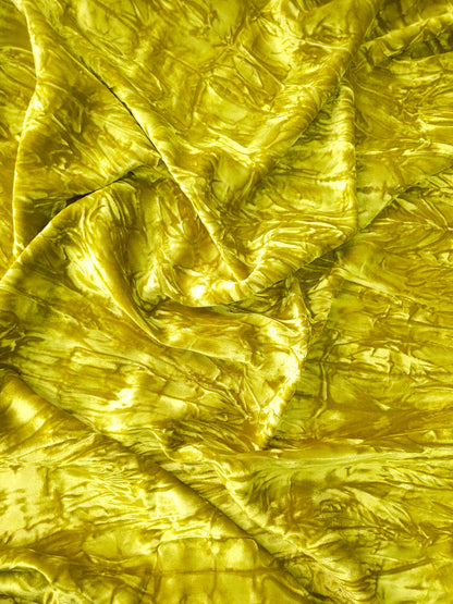 Goldie Yellow Frosted Viscose Velvet