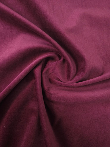 Wine Cotton Velvet