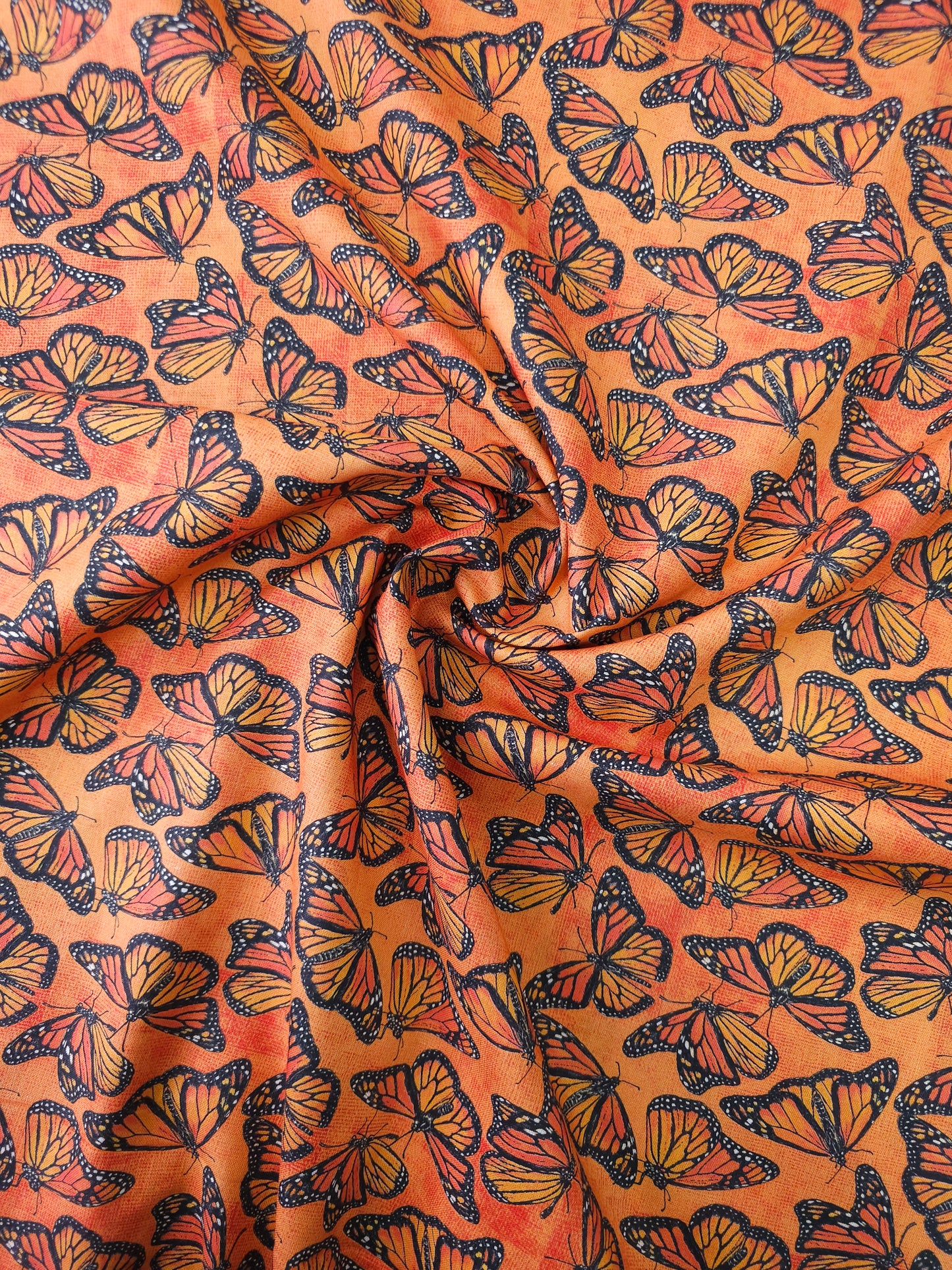 Sunset Orange Butterfly Cotton - Joann