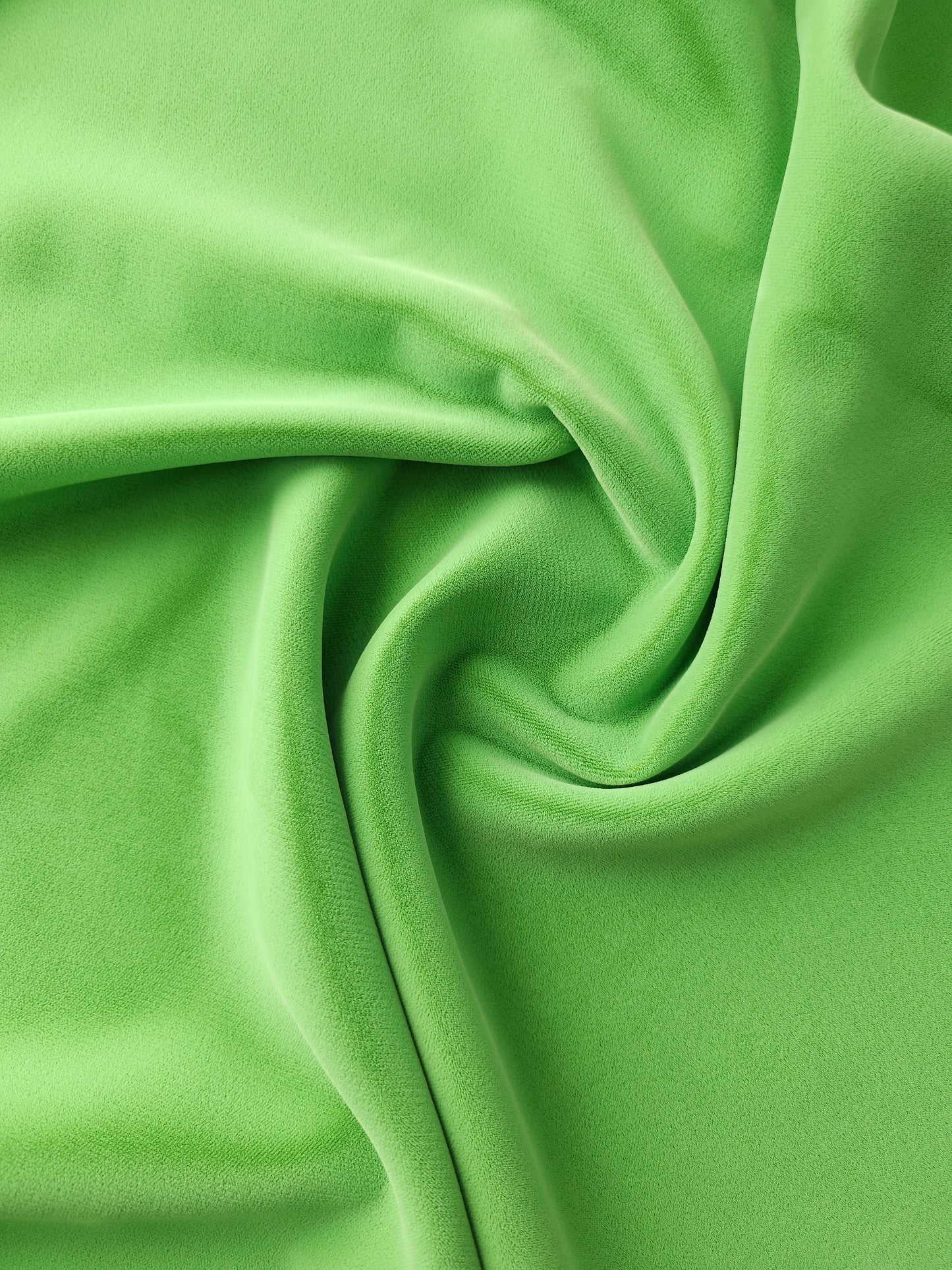 Bright Green Viscose Velvet