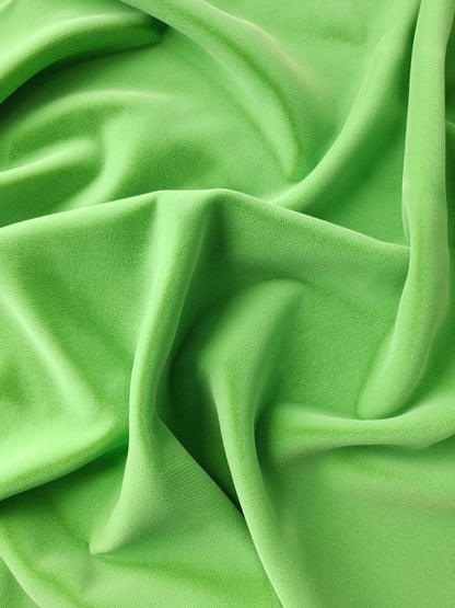 Bright Green Viscose Velvet