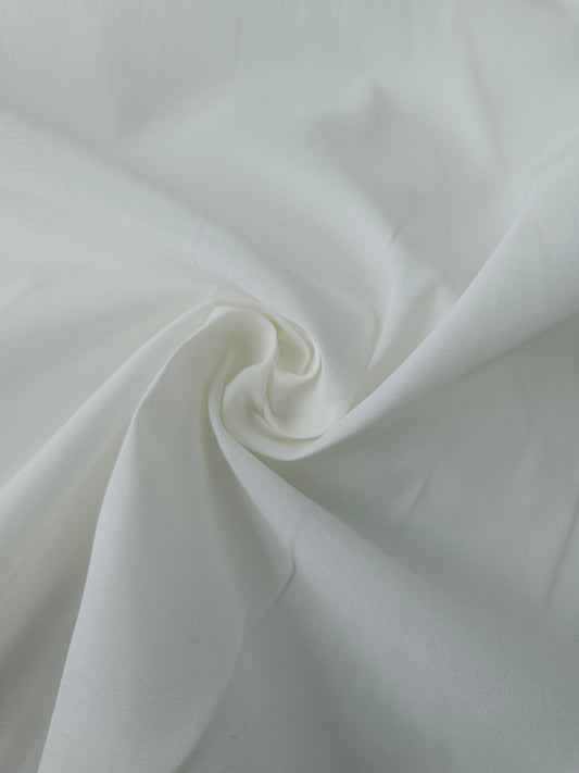 Off-White Cotton Tulle