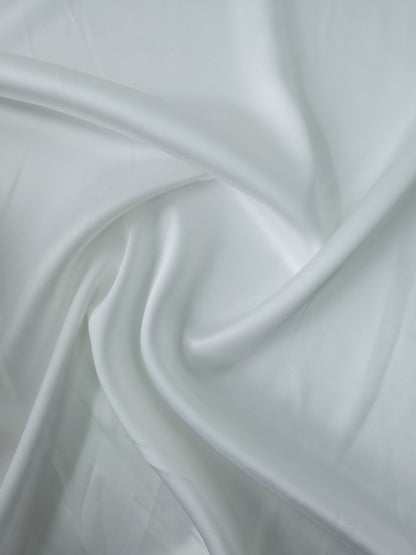 White Poly Satin