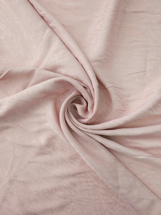 Pale Pink Viscose Satin Jacquard