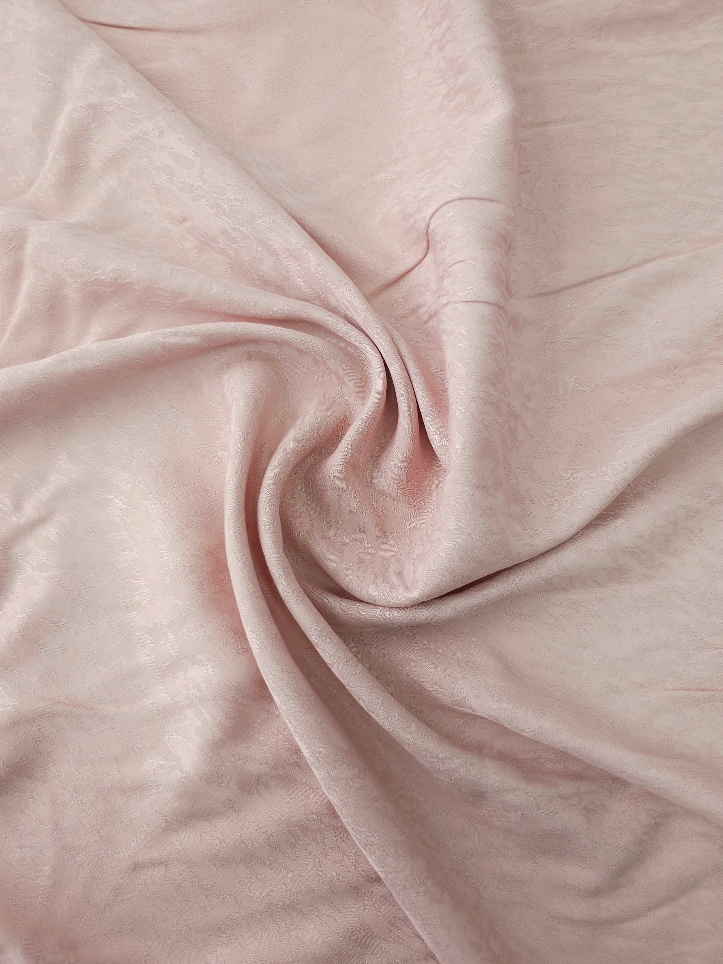 Pale Pink Viscose Satin Jacquard