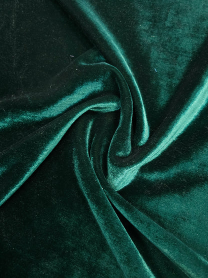 Festive Green Scuba-Backed Velvet