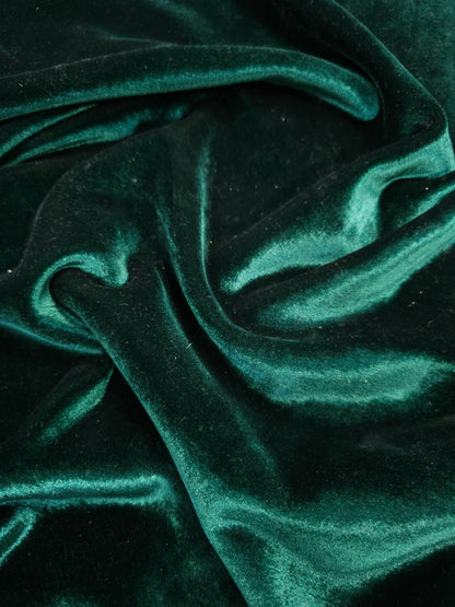 Festive Green Scuba-Backed Velvet