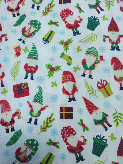 Mini Santa Friends 100% Cotton