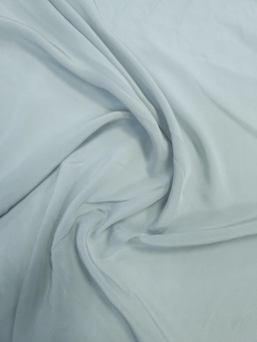 Light Grey Silk Crepe De Chine