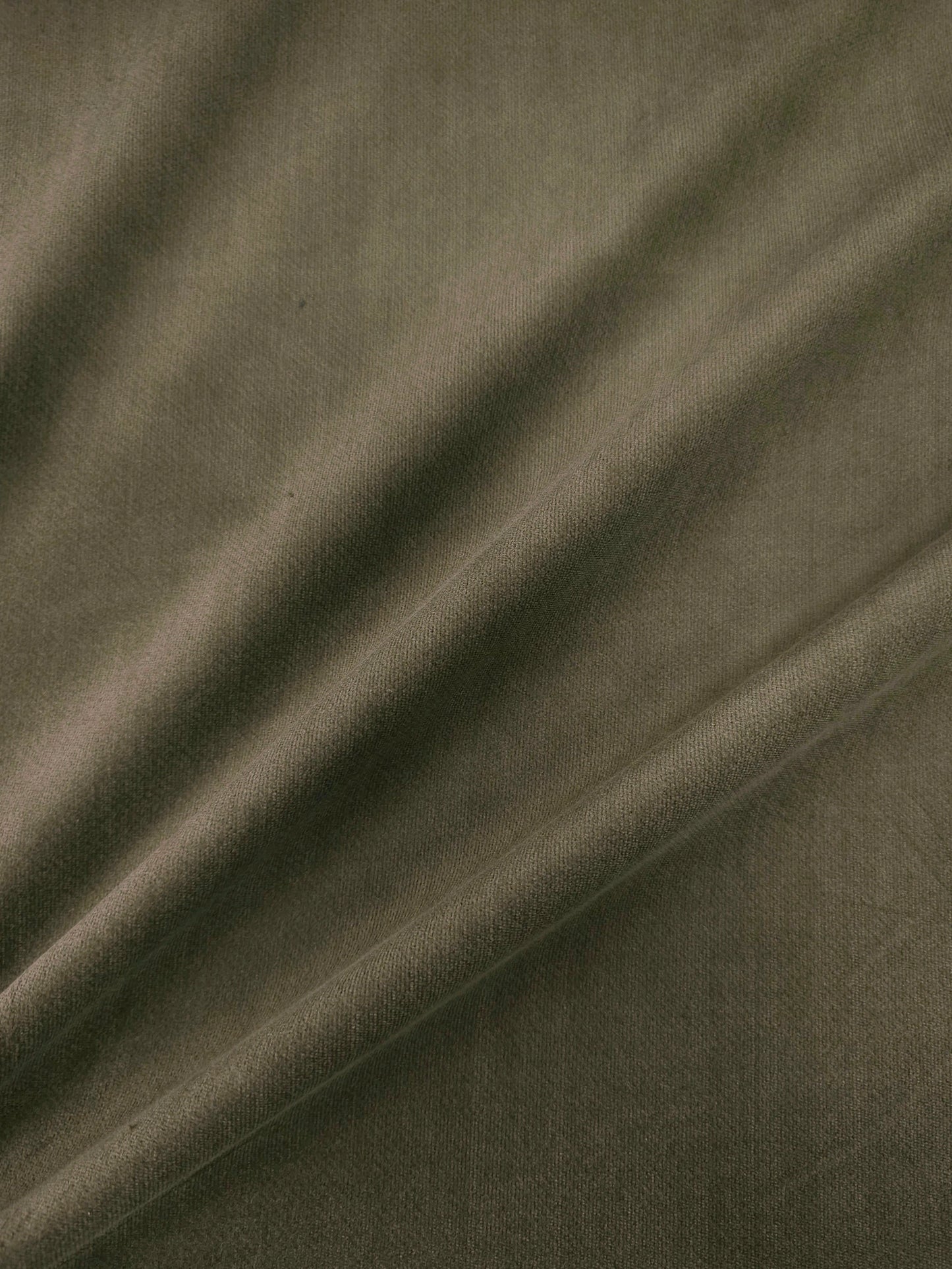 Moss Khaki Cotton Velvet