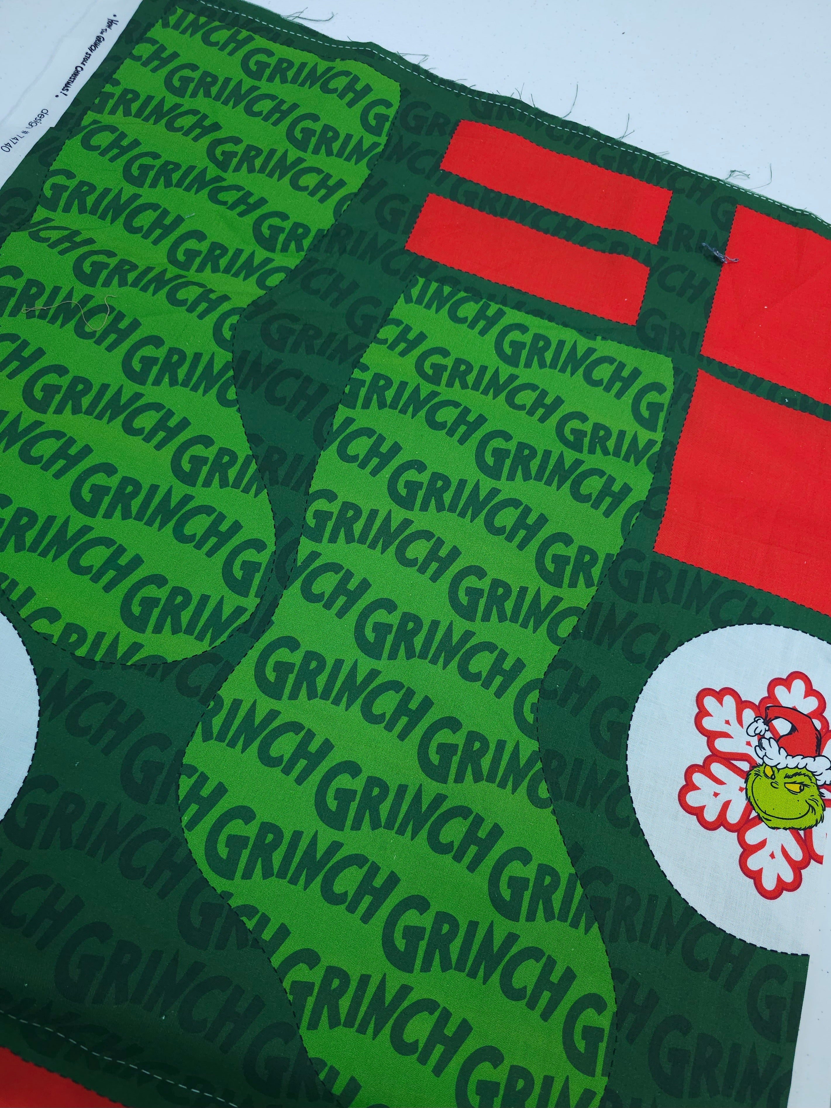 *Sew Your Own* Grinch Stocking 100% Cotton