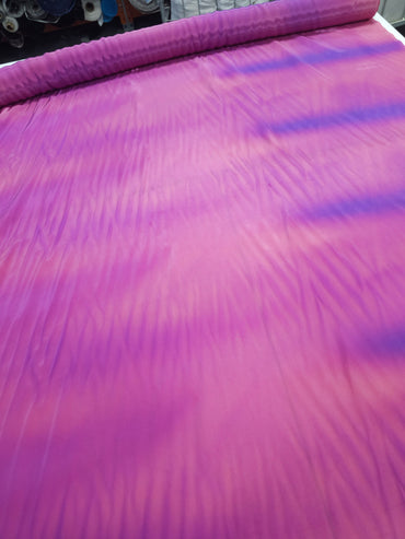 Pink/Purple Smoky Gradient Silk Crepe De Chine