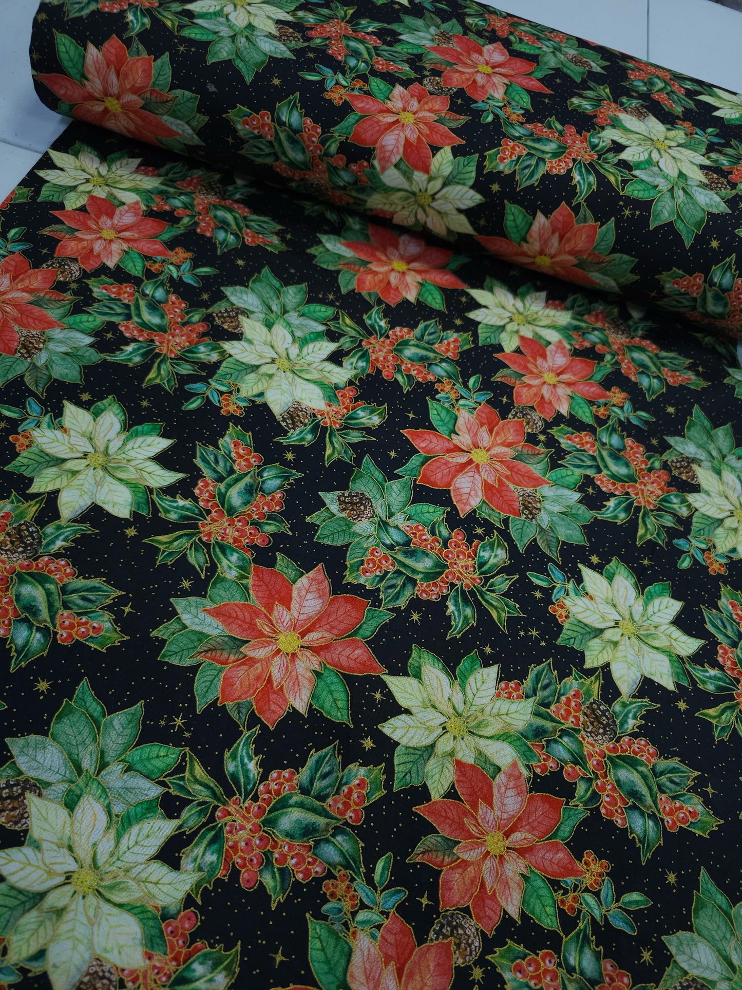 Holly Floral 100% Cotton