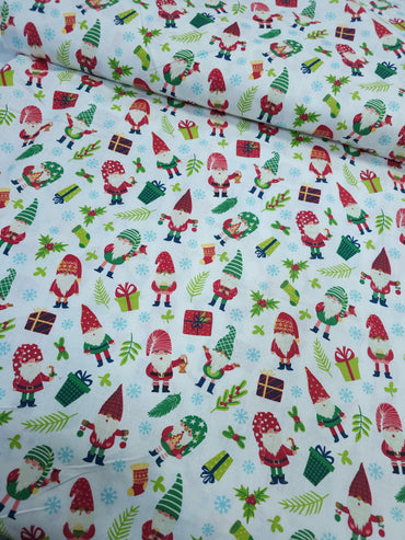 Mini Santa Friends 100% Cotton