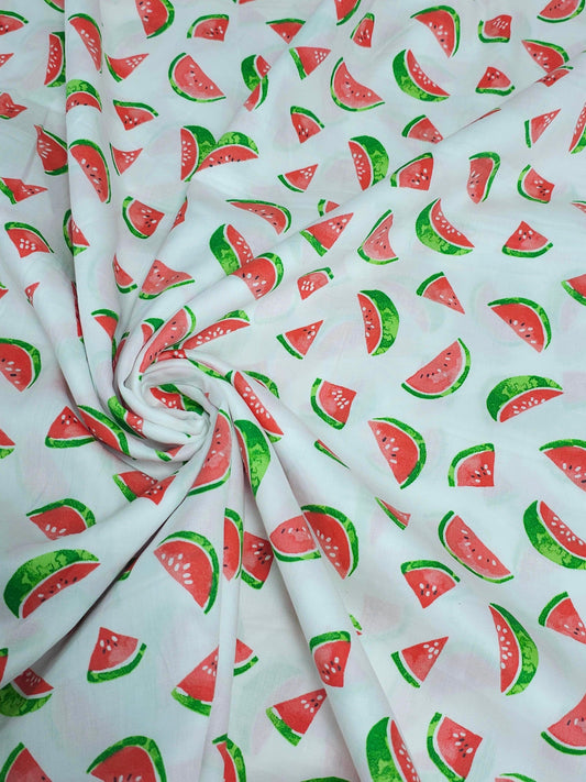Watermelon Slice 🍉 Cotton Sateen