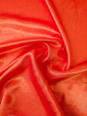 Burnt Orange Viscose Satin