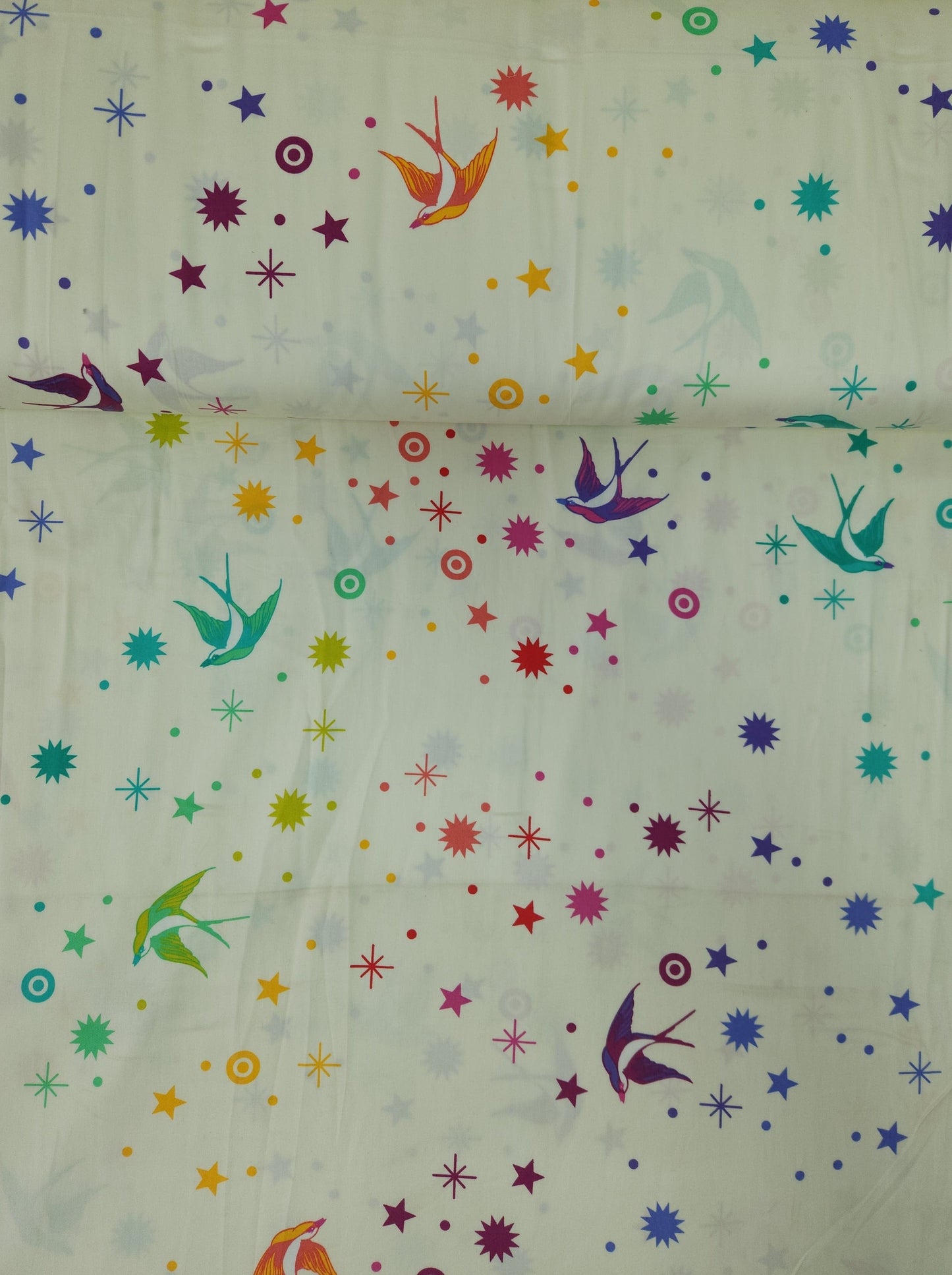 Mellow Rainbow Fairy Dust Cotton Sateen 108" - Tula Pink