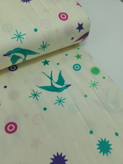 Mellow Rainbow Fairy Dust Cotton Sateen 108" - Tula Pink