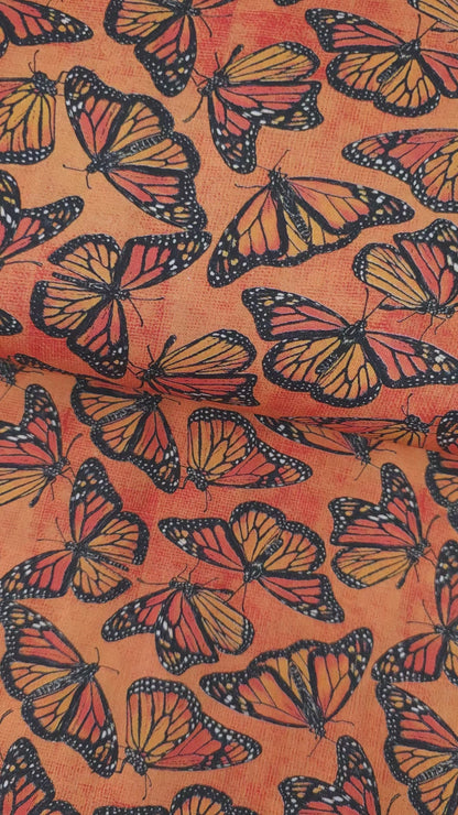 Sunset Orange Butterfly Cotton - Joann