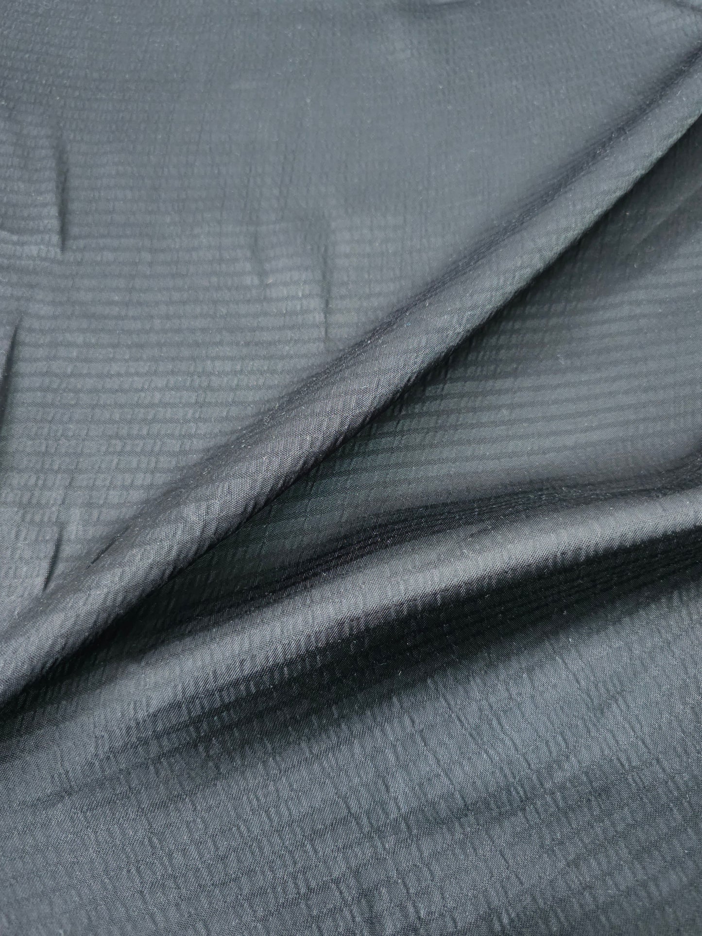 Black Track Viscose Satin Jacquard