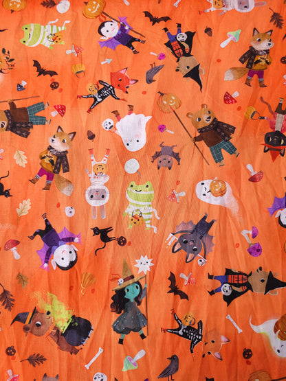 Orange Trick Or Treat Pals 100% Cotton - Robert Kaufman