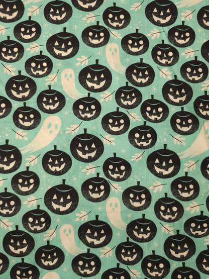 Mint Pumpkin Ghost 100% Cotton - Joann