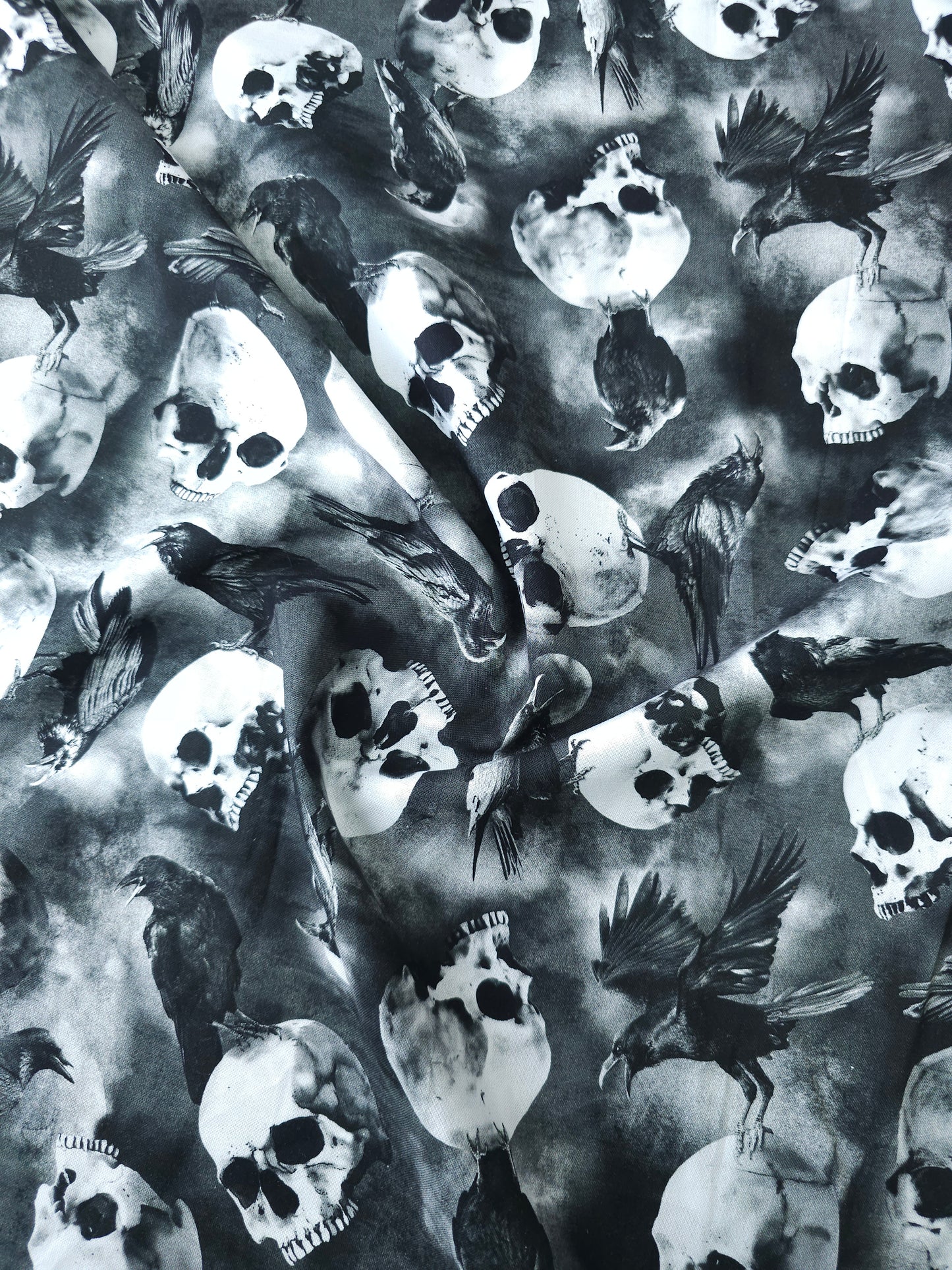 Skull Raven 100% Cotton