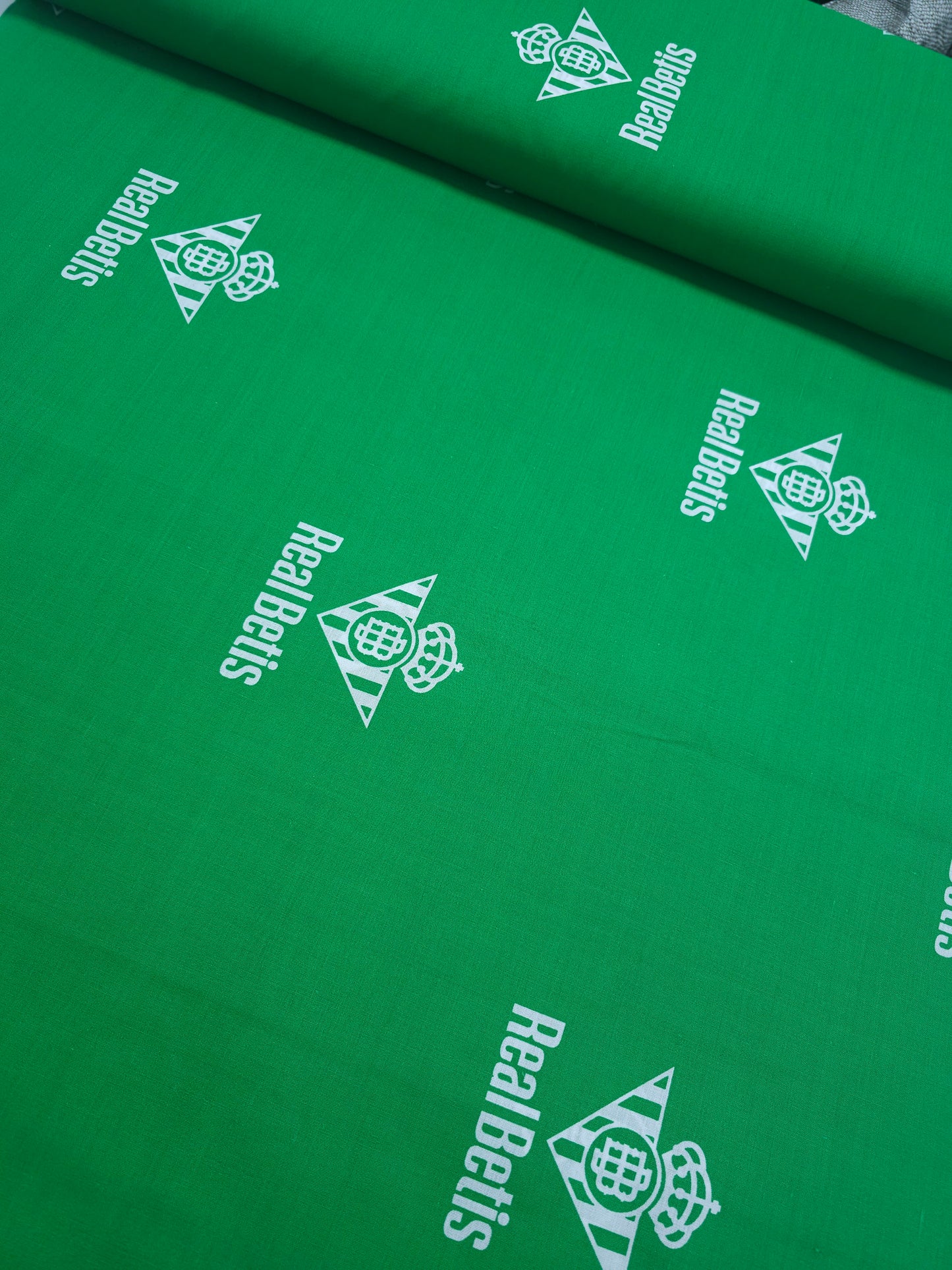 Green Real Betis FC 100% Cotton Football Fabric 102"