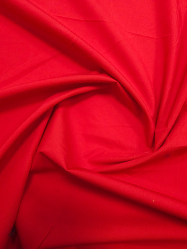 Red Cotton Poplin