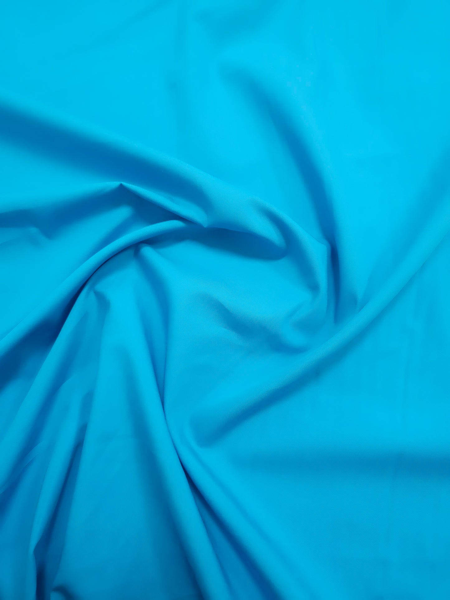 Bright Blue Cotton Poplin