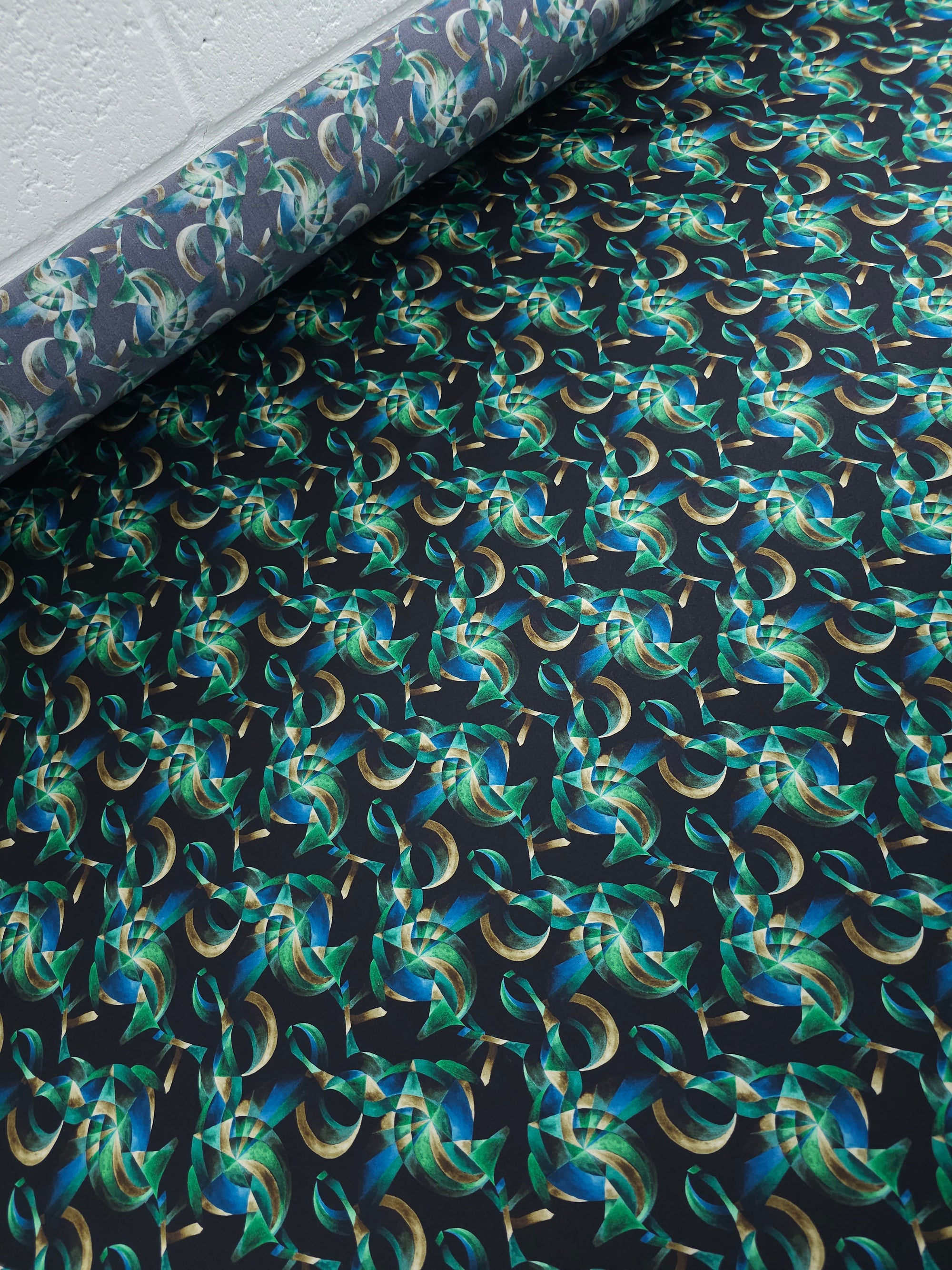 Green/Blue Aurora 100% Silk *LIBERTY*