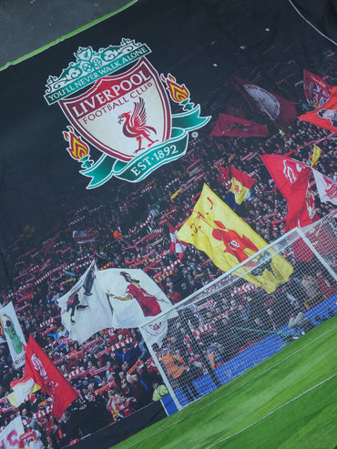 Liverpool FC Football Pitch 100% Cotton Football Fabric 112"