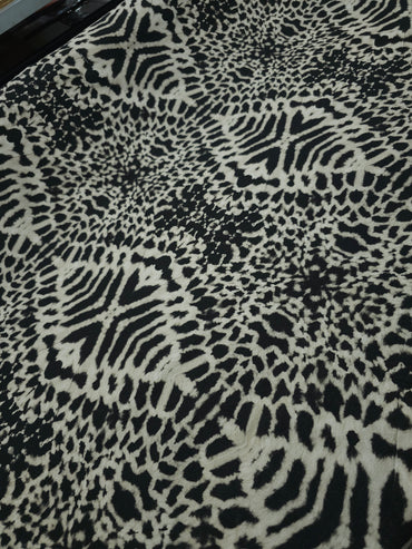 Animal Print Abstract Soft Cotton Sateen Stretch