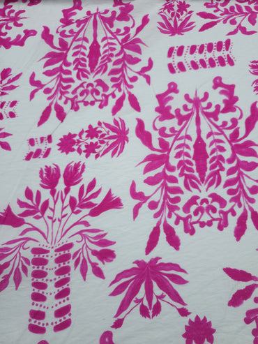 Hot Pink Tribal Floral Modal