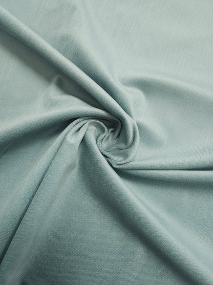 Pale Duck Egg Blue Cotton Velvet