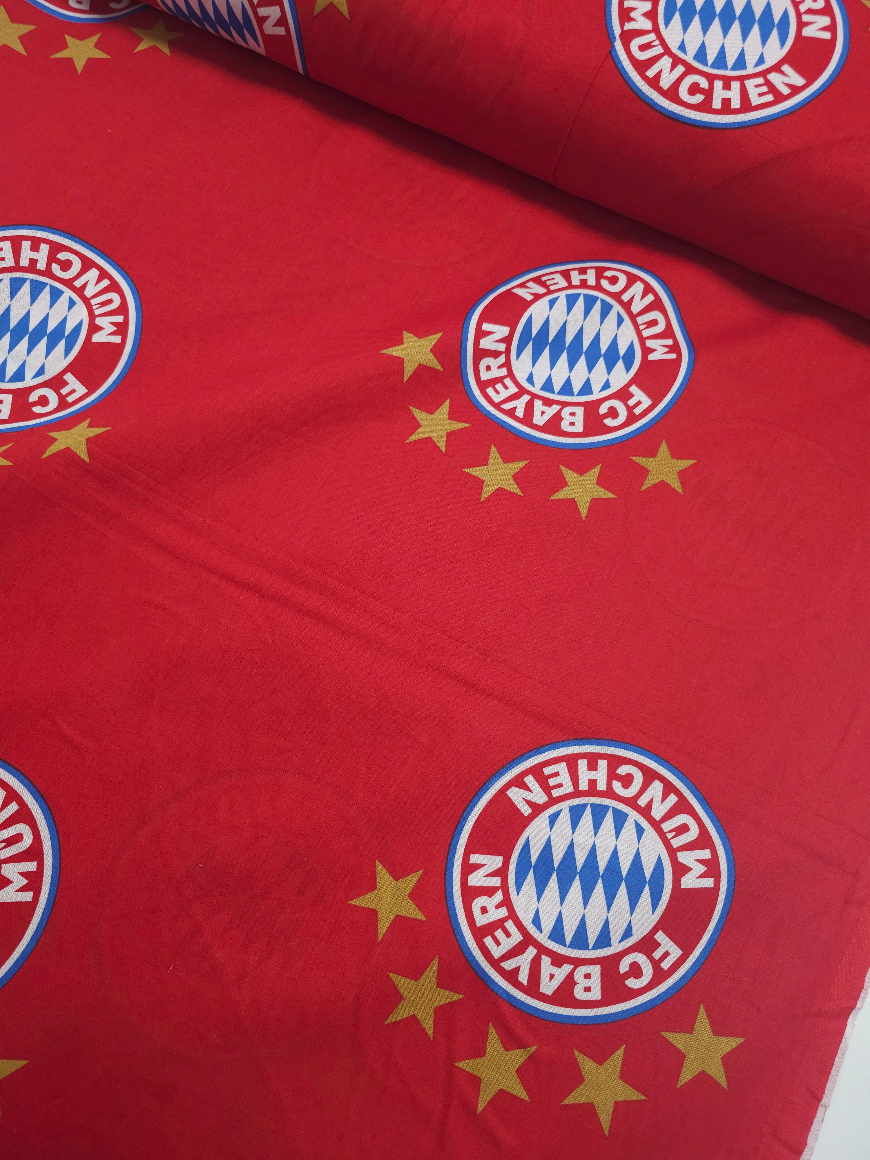 Bayern Munich FC 100% Cotton Football Fabric 106"