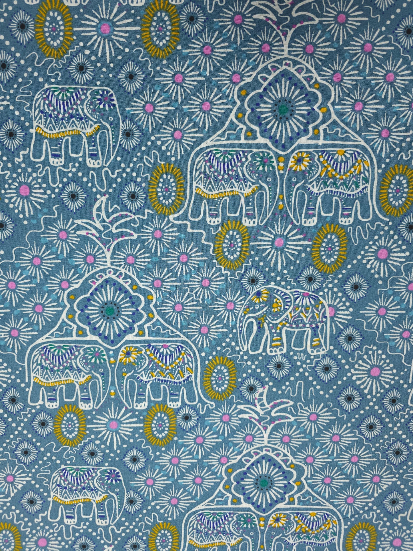 Abstract Indie Elephant 100% Cotton 112"