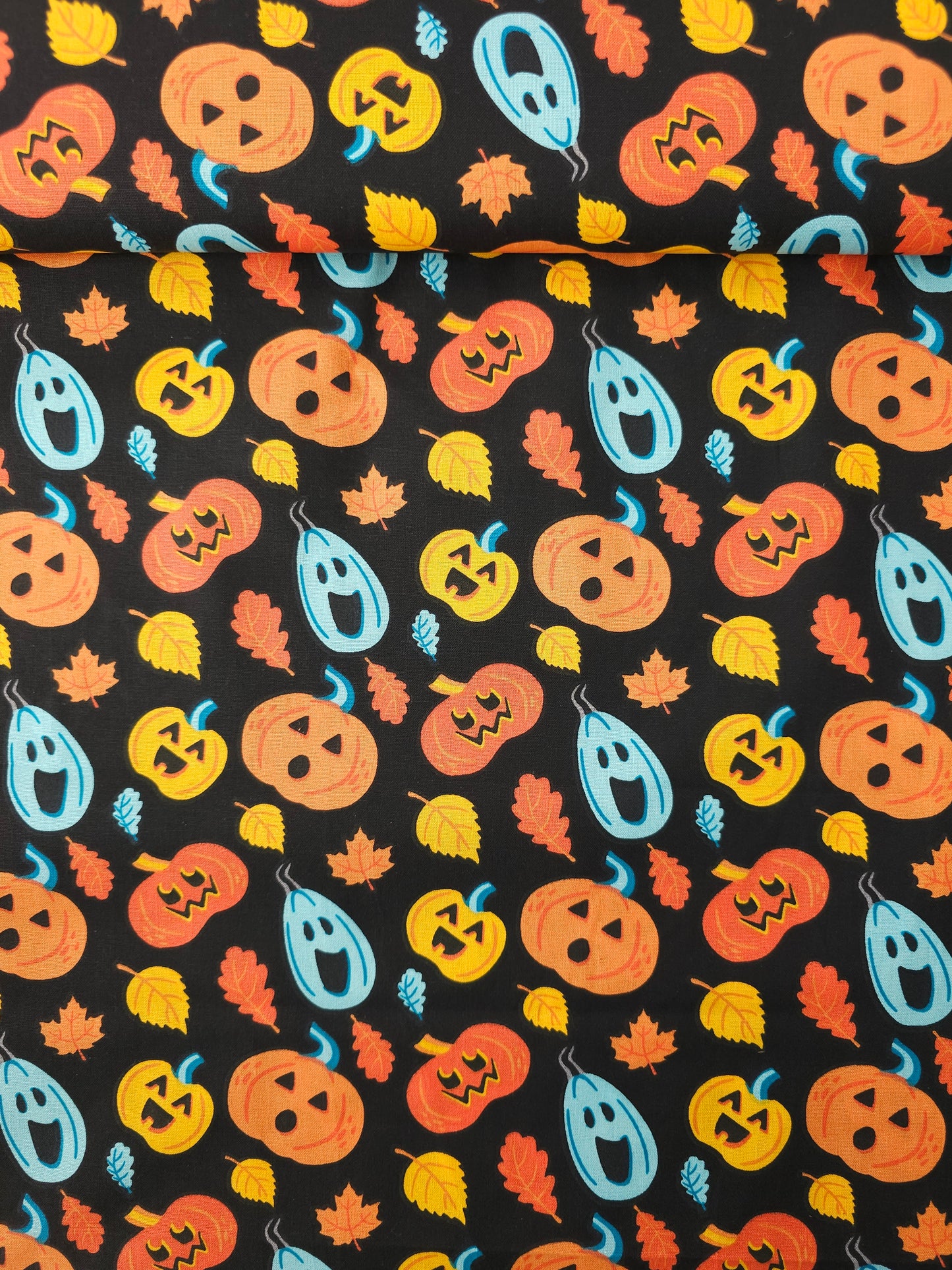 Ghost Pumpkins 100% Cotton