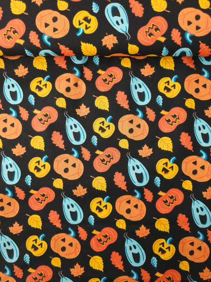 Ghost Pumpkins 100% Cotton