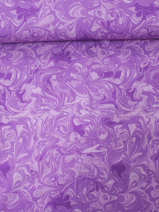 Purple Marble 100% Cotton