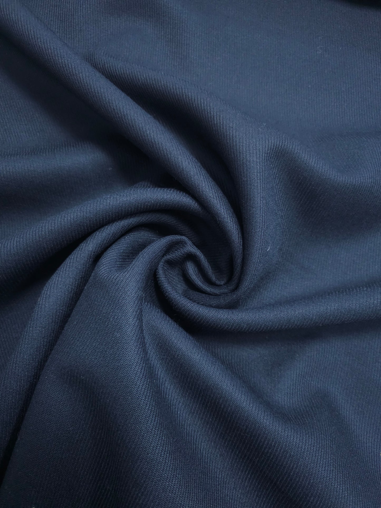 Dark Navy Twill Mediumweight Wool