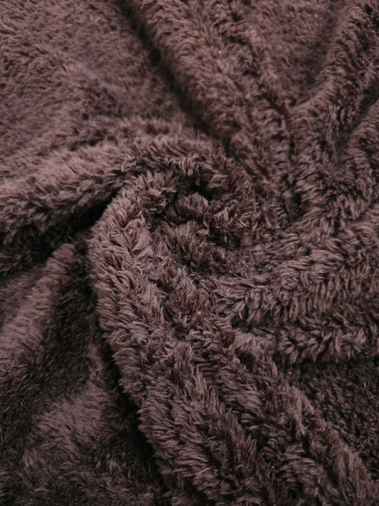 Brown Soft Shaggy Fleece