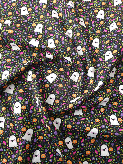 Floral Ghost Party 100% Cotton