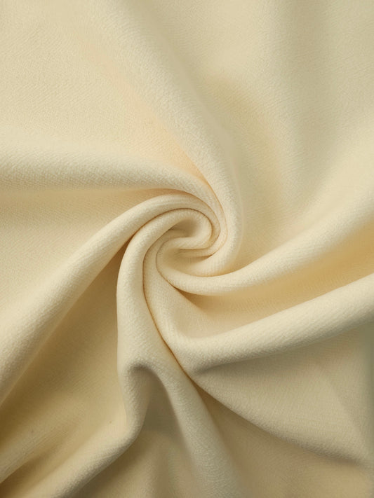 Light Cream 100% Wool Coating