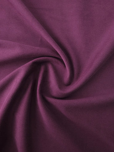 Plum Purple Brushed Cotton Twill