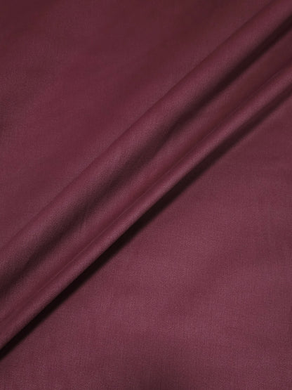 Burgundy Brushed Cotton Tencel